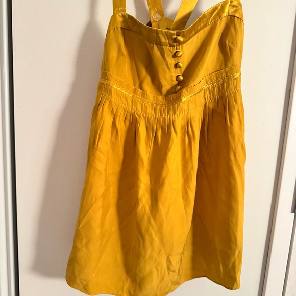 J CREW gold yellow silk flowy cami top - Picture 5 of 6